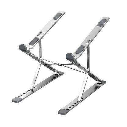 Rynx | N8 Double Layer Foldable Aluminum Alloy Laptop Heat Dissipation Stand, Color: Silver