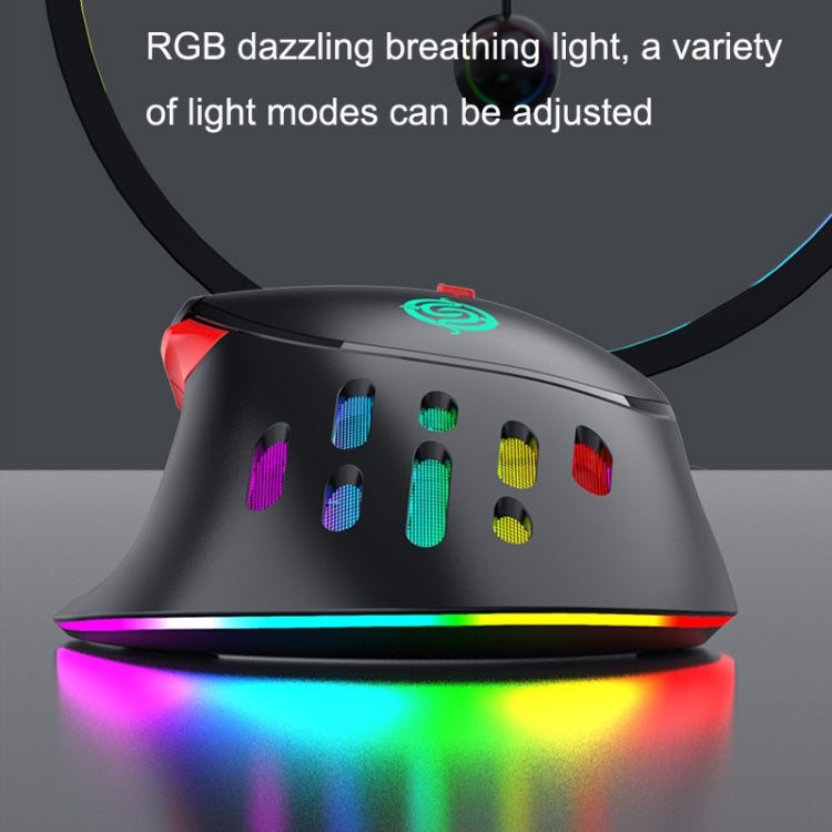 Rynx | K-Snake Q15 9 Keys RGB Light Effect Wired Mechanical Mouse, Cable Length: 1.5 m (White)