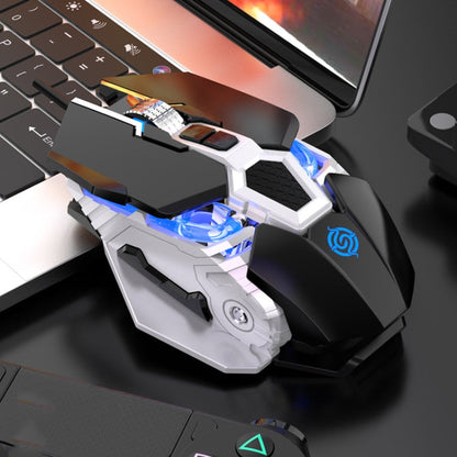 Rynx | K-Snake Q18 9 Keys 6400DPI Illuminated Machine Wired Gaming Mouse, Cable Length: 1.5m (Black)