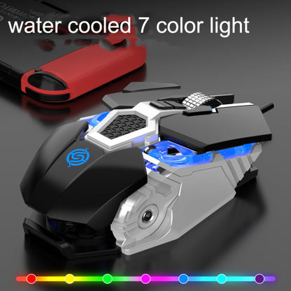 Rynx | K-Snake Q18 9 Keys 6400DPI Illuminated Machine Wired Gaming Mouse, Cable Length: 1.5m (Black)
