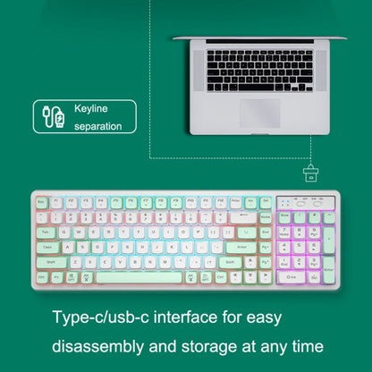 Rynx | LANGTU GK102 102 Keys Hot Plugs Mechanical Wired Keyboard. Cable Length: 1.63 m, Style: Gold Shaft (Beige Knight)