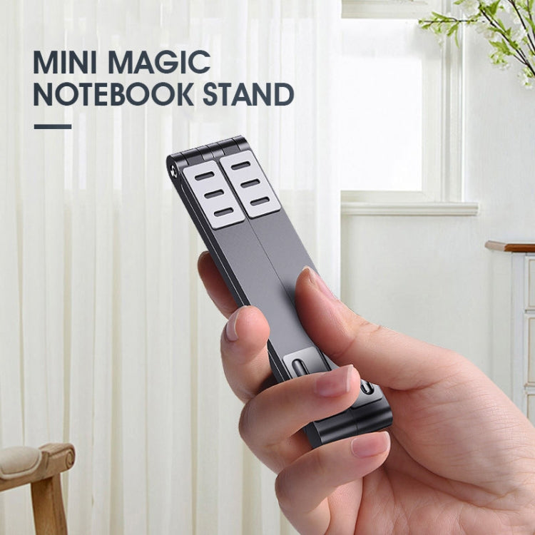 Rynx | X23 3 In 1 Portable Storage Foldable Aluminum Phone Tablet Stand (Gray)