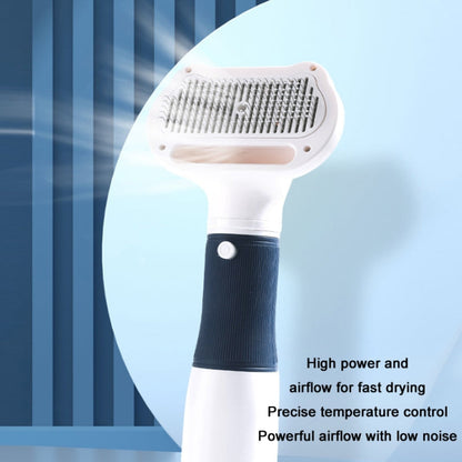 3 in 1 600W Pet Electric High Wind Hair Removal Blower Combs, Specification: EU Plug 220V(Yellow)