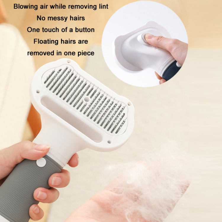 3 in 1 600W Pet Electric High Wind Hair Removal Blower Combs, Specification: EU Plug 220V(Yellow)