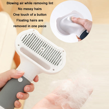 3 in 1 600W Pet Electric High Wind Hair Removal Blower Combs, Specification: EU Plug 220V(Yellow)