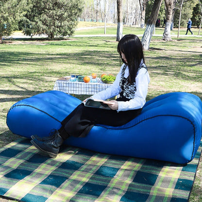 Rynx | 1832B Outdoor Portable One-Touch Automatic Inflatable Sofa Foldable Seat(Lake Green)