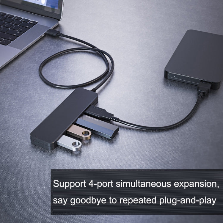 Rynx | AC3-L43 Type-c/USB-c USB2.0 120cm 4 Ports expansion dock notebook high-speed HUB