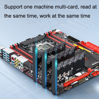 Rynx | PCIE X1 to 10 Ports SATA3.0 Rotary Card Computer Desktop Solid State Hard Drive