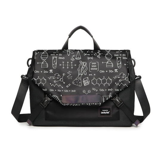 Rynx | LUCKYBAT Laptop Bag Airbag Anti-Drift Shoulder Bag, Size: S 13.3-16 inches (Black Equation)