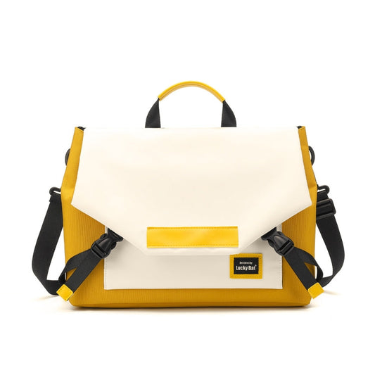 Rynx | LUCKYBAT Laptop Bag Airbag Anti-Fall Shoulder Bag, Size: S 13.3-16 Inch (Turmeric White)