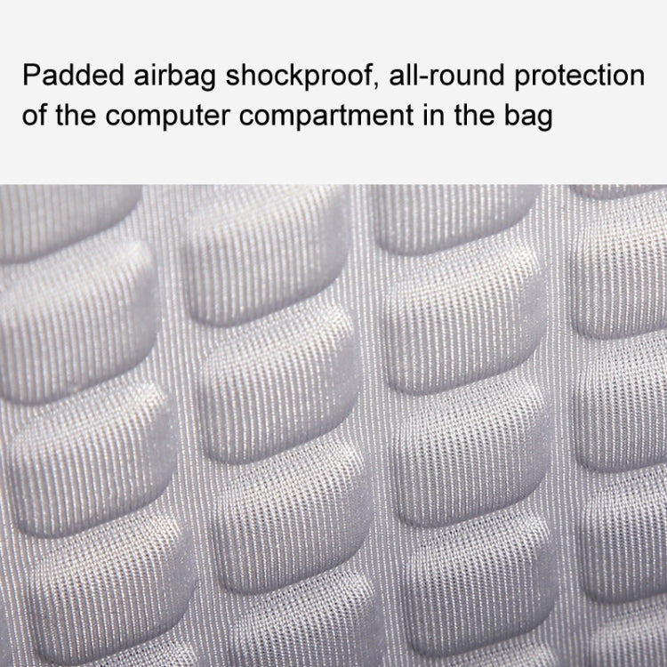 Rynx | LUCKYBAT Laptop Bag Airbag Anti-Drop Messenger Bag, Size: S 13.3-16 Inch (Pure Black)