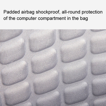 Rynx | LUCKYBAT Laptop Bag Airbag Anti-Drop Messenger Bag, Size: S 13.3-16 Inch (Pure Black)