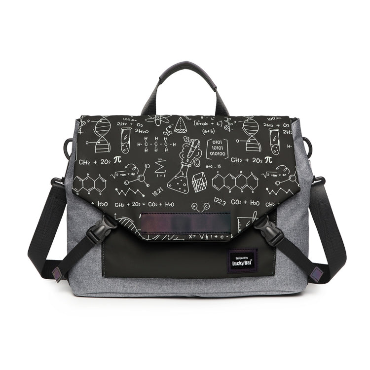 Rynx | LUCKYBAT Laptop Bag Airbag Anti-Drop Shoulder Bag, Size: L 16 Inch (Gray Black Equation)