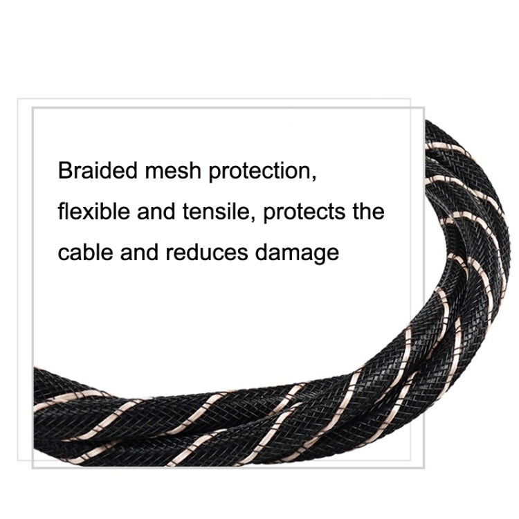 Rynx | EMK HB/A6.0 SPDIF-Interface Digital High-Definition Audio Fiber Optic Cable, Length: 15m (Black White Network)