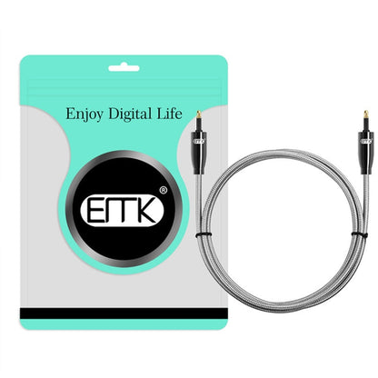 Rynx | EMK QH4.0 Mini Toslink 3.5mm Interface SPDIF Audio Optical Fiber, Length: 8m (Black)