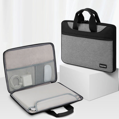 Rynx | Baona BN-I003 Oxford Fabric Fully Open Portable Waterproof Laptop Bag, Size: 14/15/15.6 Inch (Gray + Power Bag)