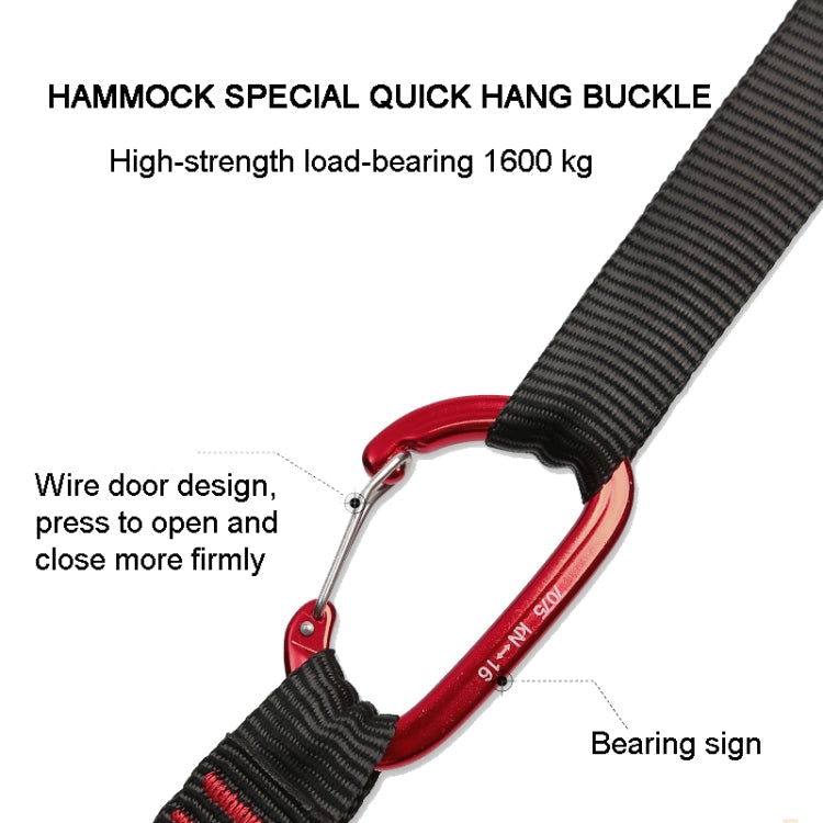Rynx | XINDA  2m Hammock Sling + Quick Buckle Set Swing Rope Strap
