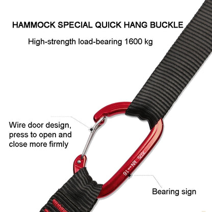 Rynx | XINDA  2m Hammock Sling + Quick Buckle Set Swing Rope Strap