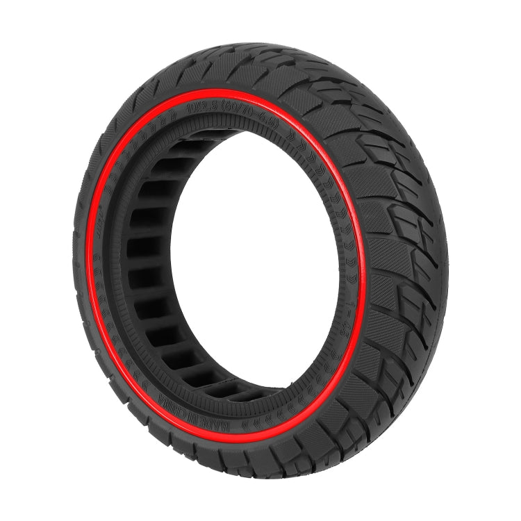 Rynx | For Ninebot Max G30 10 X 2.5 Inch (60/70-6.5) Scooter Solid Rubber Tire Red Line