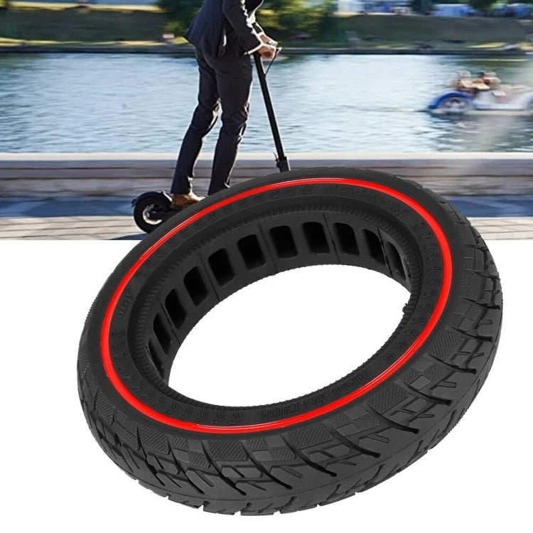 Rynx | For Ninebot Max G30 10 X 2.5 Inch (60/70-6.5) Scooter Solid Rubber Tire Red Line