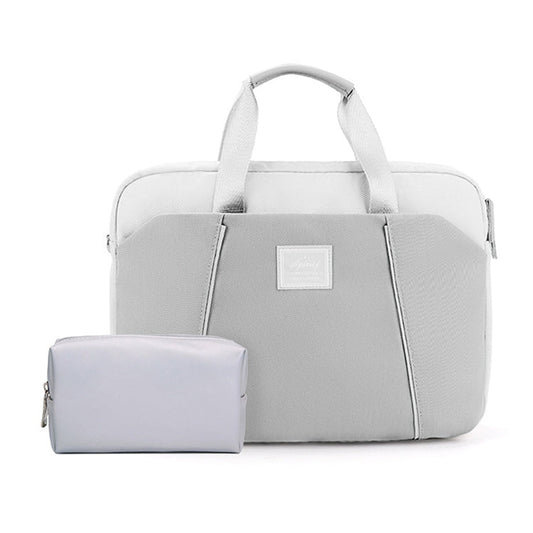 Rynx | 13.3-14 inch Computer Handheld Messenger Bag for Apple MacBook / Huawei / Xiaomi / Basne (Gray+Gray PU Power Pack)