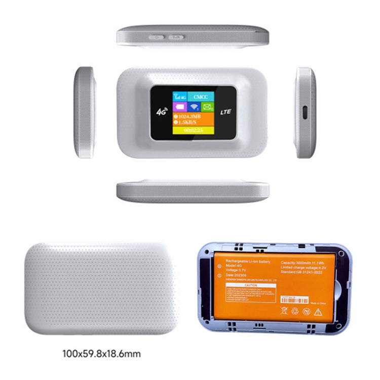 Rynx | D921 4G Portable Plug-In Card Router Supports Malay MOD Modem Portable WIFI Wireless Hotspot (White)