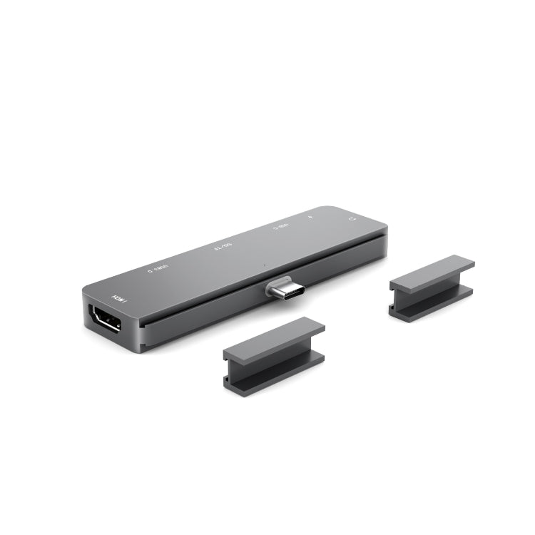 Rynx | For iPad Pro 7-in-1 HDMI 4K + 3.5 mm Audio + SD/TF + 1 USB 3.0 + USB-C/Type-C + PD USB-C Docking Station