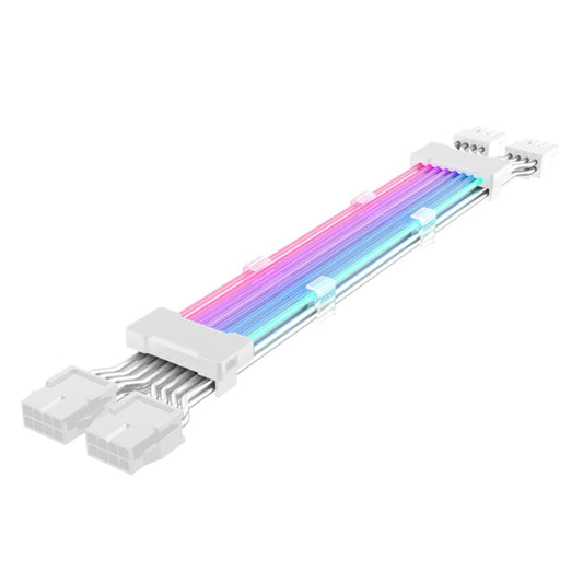 Rynx | Double 8pin Graphics Card Power Supply Cable White 5V ARGB Neon Colored Line