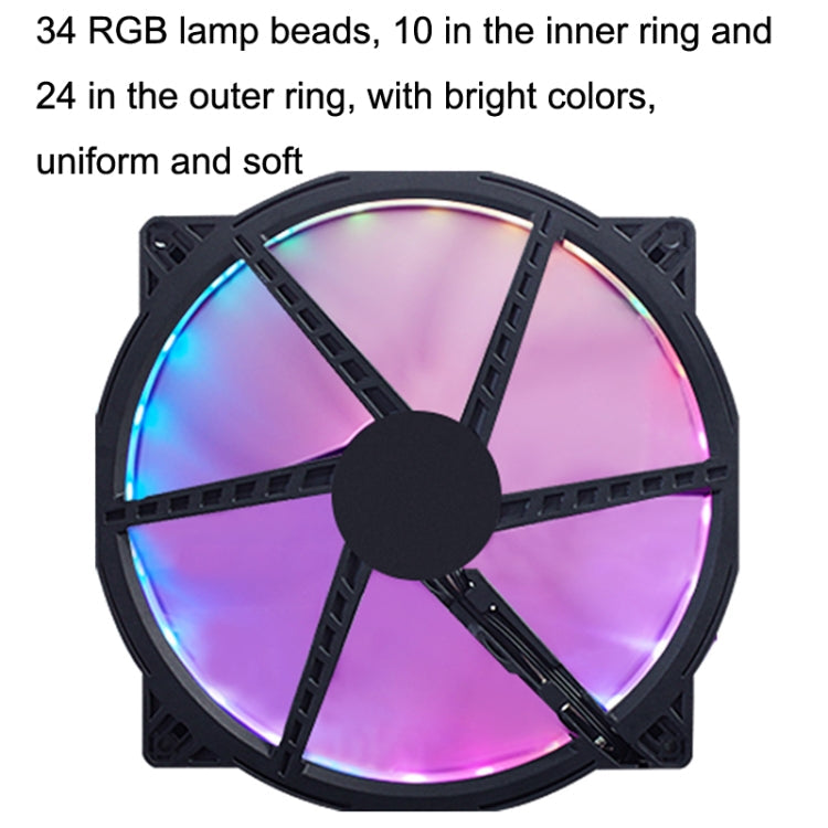 Rynx | FANNER 2020 5V ARGB 20cm Large Air Volume Slow Motherboard Case Fan
