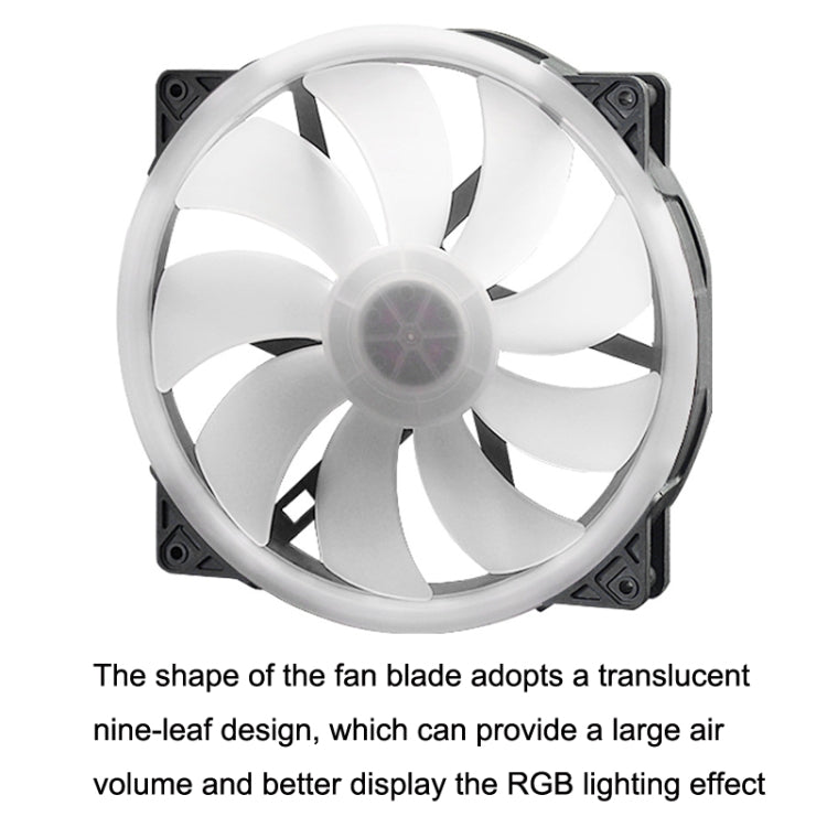Rynx | FANNER 2020 5V ARGB 20cm Large Air Volume Slow Motherboard Case Fan