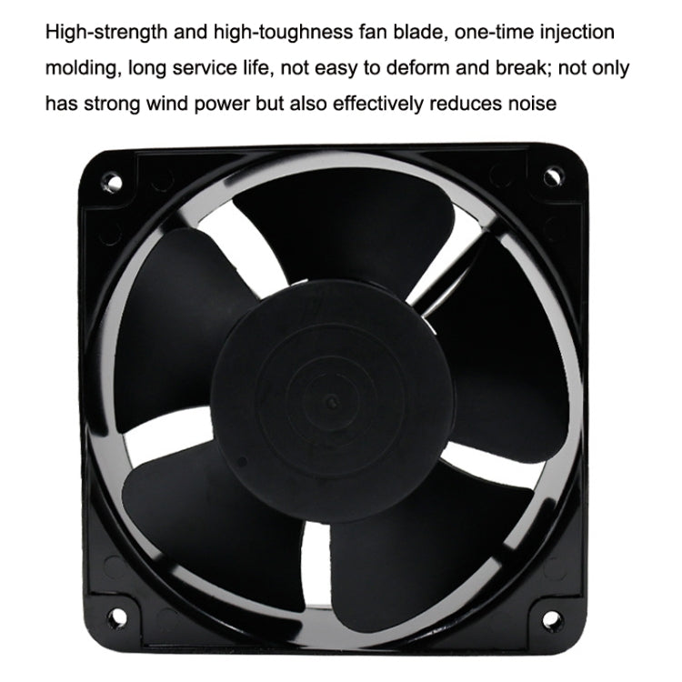 Rynx | FP20060 220V 20cm Chassis Cabinet Metal Housing Quiet Cooling Fan