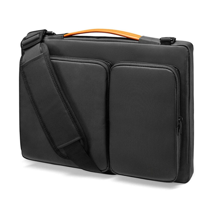 Rynx | Computer Messenger Shoulder Bag Laptop Case, Size: 13.3-14 Inch (Black)
