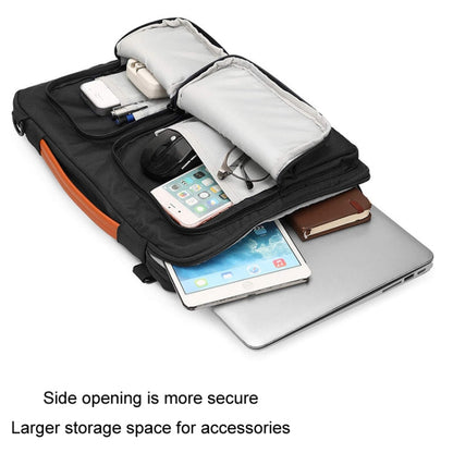 Rynx | Computer Messenger Shoulder Bag Laptop Case, Size: 13.3-14 Inch (Black)