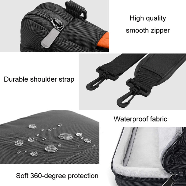 Rynx | Computer Messenger Shoulder Bag Laptop Case, Size: 13.3-14 Inch (Black)