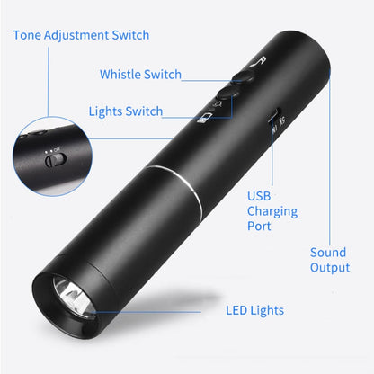 Rynx | H11 Rechargeable Traffic Command Training Electronic Whistle with Lighting Function, CN Plug