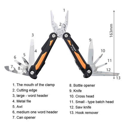 Rynx | RDEER RT-2352 Multifunctional Pliers Folding Knife Outdoor Home Emergency Tool