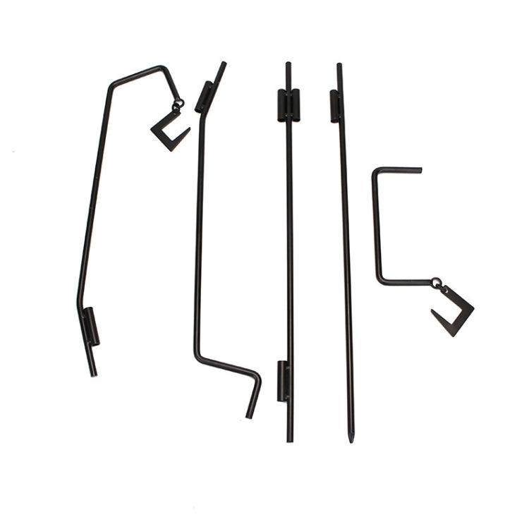 Rynx | 1.73m  Camping Light Pole Wrought Iron Storage Rack Folding Light Hanging Rack with Storage Bag