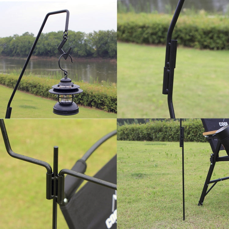 Rynx | 1.73m  Camping Light Pole Wrought Iron Storage Rack Folding Light Hanging Rack with Storage Bag