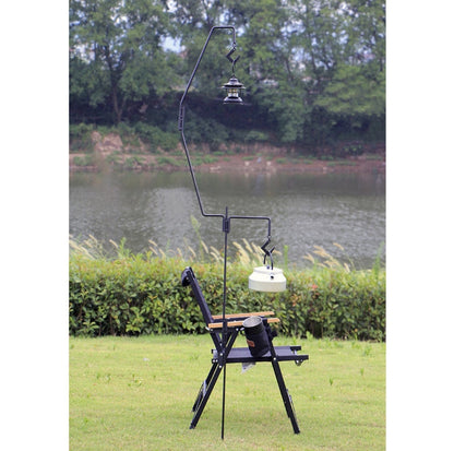Rynx | 1.73m  Camping Light Pole Wrought Iron Storage Rack Folding Light Hanging Rack with Storage Bag