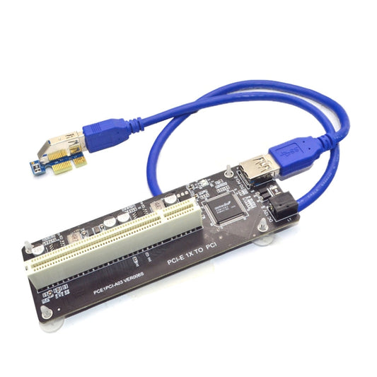 Rynx | PCI-E 1X to Single PCI Riser Card Expansion Adapter Additional Card for PC Computer
