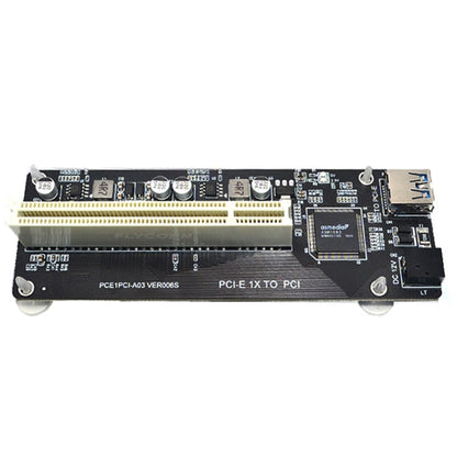 Rynx | PCI-E 1X to Single PCI Riser Card Expansion Adapter Additional Card for PC Computer