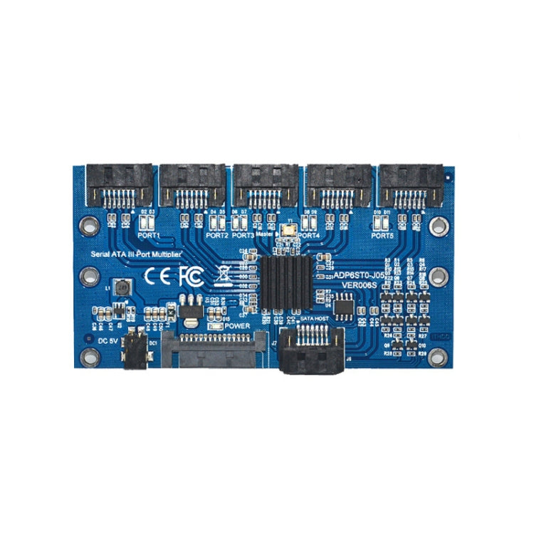 Rynx | SATA3.0 6Gbps JMB575 Chip SATA expansion card 1 to 5 port riser card