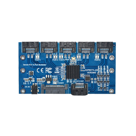Rynx | SATA3.0 6Gbps JMB575 Chip SATA expansion card 1 to 5 port riser card
