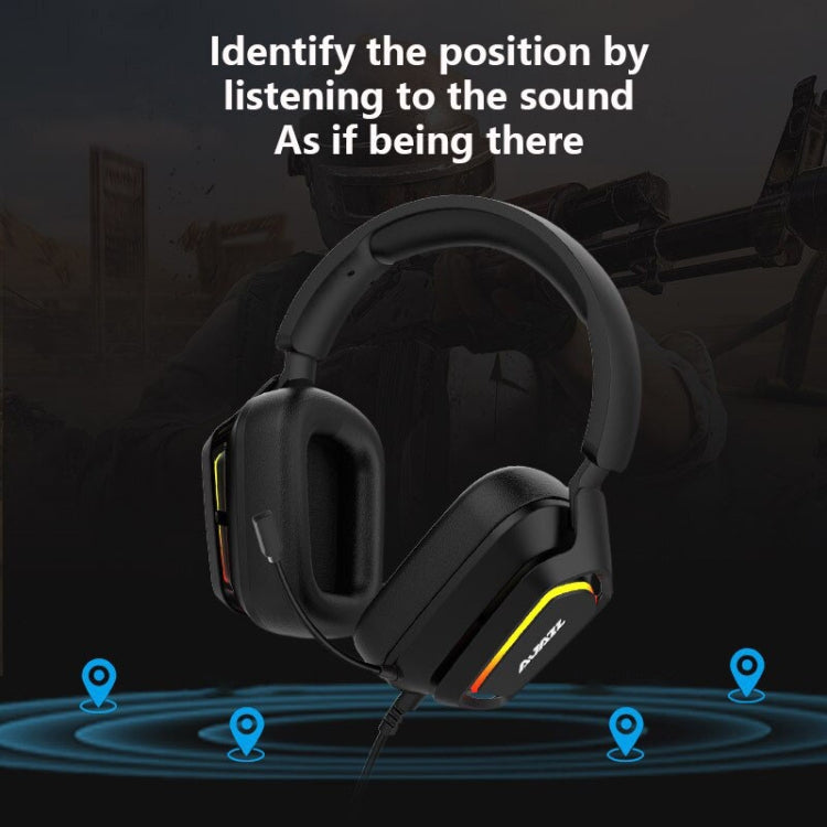 Rynx | Ajazz AX368 Computer Game Audio Recognition RGB Headset 7.1 Channel Version (Pink)