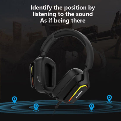 Rynx | Ajazz AX368 Computer Game Audio Recognition RGB Headset 7.1 Channel Version (Pink)