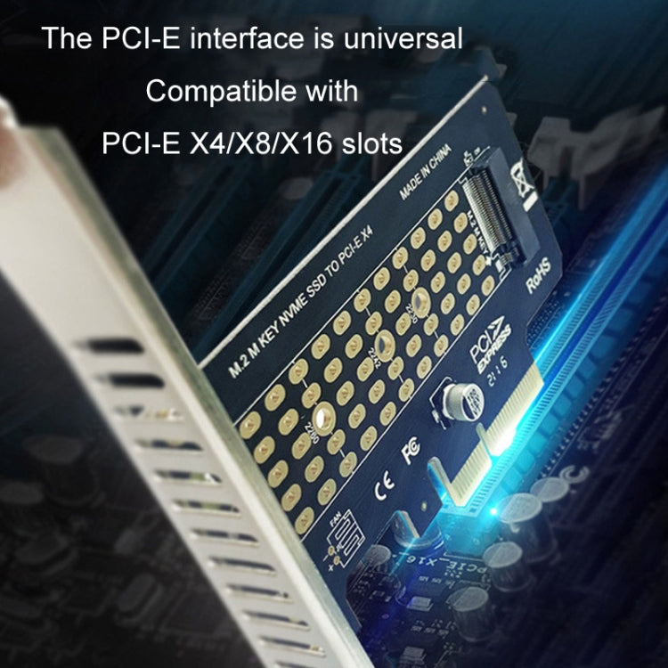 Rynx | 5pcs NVME Transfer Card M.2 To PCIE3.0/4.0 Full Speed X4 Expansion Card, Style: Full Height