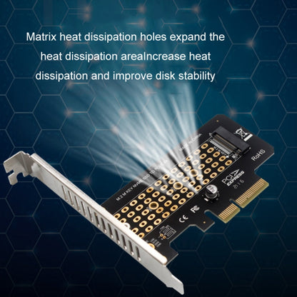 Rynx | 5pcs NVME Transfer Card M.2 To PCIE3.0/4.0 Full Speed X4 Expansion Card, Style: Full Height