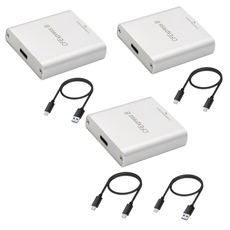 Rynx | 10G High-Speed USB3.2 Z6/Z7 1DX3 Wired CFEXPRESS Card Reader with Dual Cable