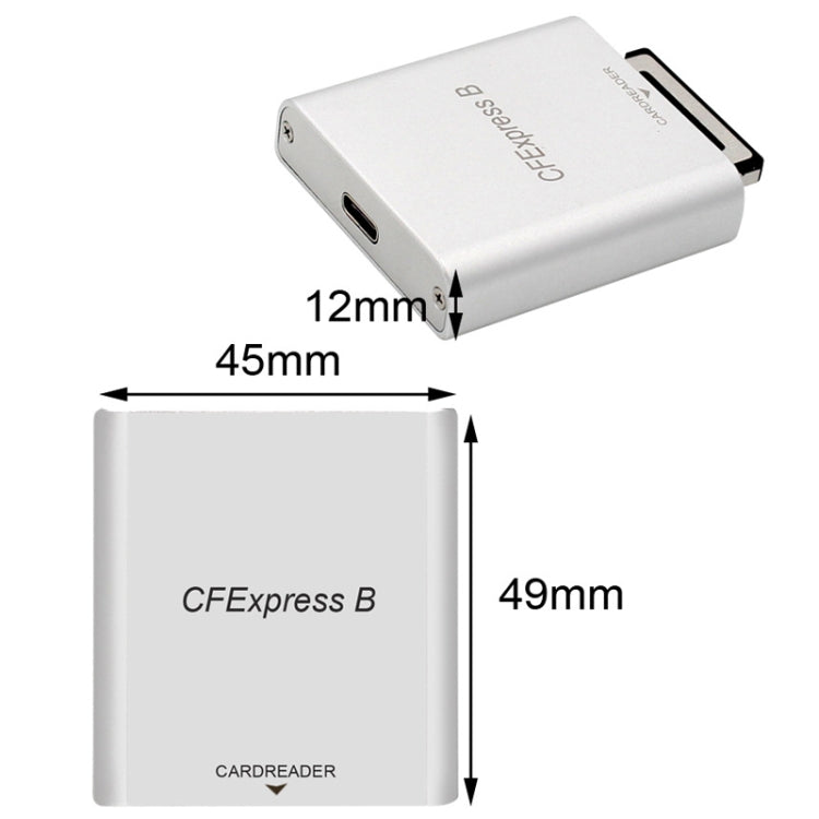 Rynx | 10G High-Speed USB3.2 Z6/Z7 1DX3 Wired CFEXPRESS Card Reader with Dual Cable