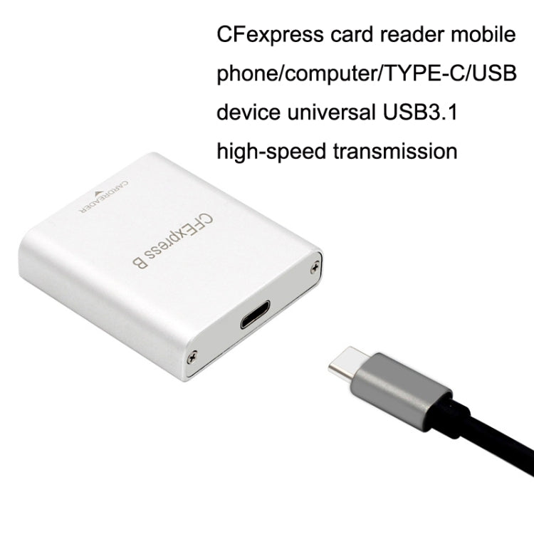 Rynx | 10G High-Speed USB3.2 Z6/Z7 1DX3 Wired CFEXPRESS Card Reader with Dual Cable